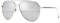 SUNGAIT Lightweight Oversized Fashion Damenbrille - Verspiegelte polarisierte Linse (Silberrahmen/Silberspiegellinse, 60) -SGT603