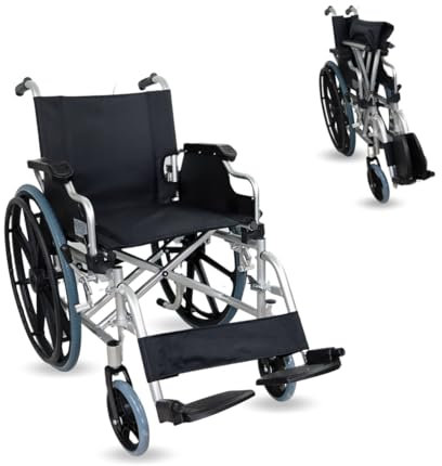 Mobiclinic®, Rollstuhl, Klappbar, Leicht, Unterbremssystem, Feststellbremse, Modell ópera, Aluminium, Stabile rollen, Europäische marke, Klappbare armlehnen, Abnehmbare fußstützen, Ergonomisch