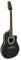 DIMAVERY RB-300 Rounded back, schwarz | Akustische Gitarre mit Piezo-Tonabnehmer