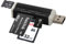 cofi1453 USB Lecteur de Carte Lecteur D Ecarte Compatible avec SD/Micro SD / M2/M2PRODUO USB Kartenlesergerät Multi Adaptateur Noir
