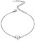 ChicSilver Silber Armbänder Buchstabe Q Anhänger Herz Armbänder Damen 16cm lang Sommer Armskette