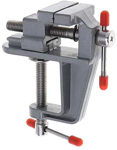 ChgImposs Mini Étau de Table, Mini Alliage d'Aluminium Bricolage Mâchoire Banc Pince Perceuse Presse Étau Micro Pince pour Serrage Table/Pompe à Eau