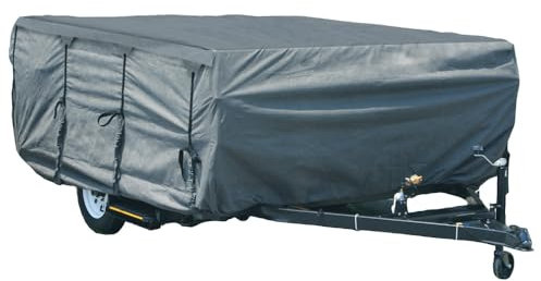 GEARFLAG Housse de Camping-Car Pliable pour Caravane de 5,5 à 6,7 m avec Sangles latérales renforcées, Coupe-Vent, Anti-UV, imperméable, Triple Couches pour remorque de Camping-Car (Convient pour 5,5