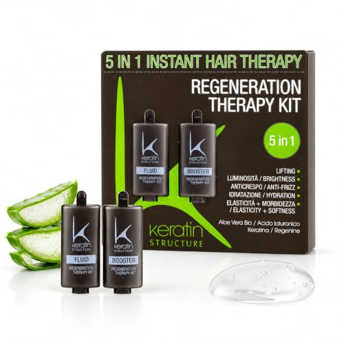 Kit Rigenerante alla Keratina e Acido Ialuronico BOOSTER + FLUID 10+10ml - EDELSTEIN