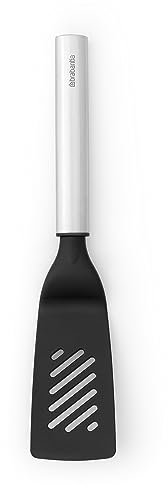 Brabantia Pfannenwender Profile, klein, beschichtet, Kochutensil, Küchenhelfer, Kochbesteck, Stahl, Matt Steel, 25.8 cm, 250743