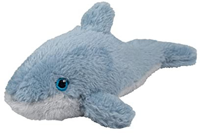 EcoBuddiez - Delfin von Deluxebase. Mini weiche Plüschtiere aus recycelten Plastikflaschen. Umweltfreundliches Kuschelgeschenk für Kinder und niedliches Kuscheltier für Kleinkinder.