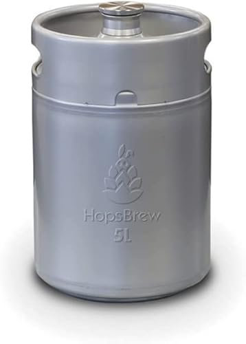 Mini 304 Stainless Steel Keg Growler (5L Standard Silver)