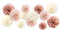YBwanli deko seidenpapier pompons deko, bride to be deko, jga deko frauen, rosa deko, lampions hochzeit, tischdeko kommunion, Babyparty, gartenparty deko