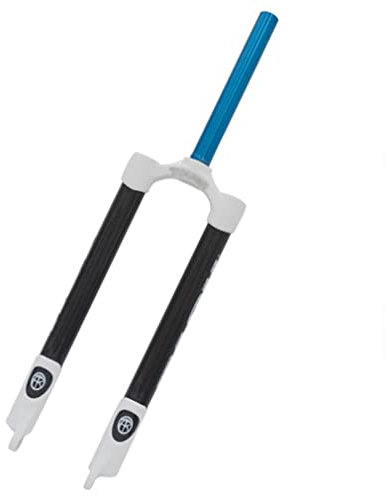 HSQMA Fourche Rigide MTB 24/26/27,5/29 Pouces Vélo De Montagne Carbone Fourche 1-1/8 sans Filetage Frein À Disque Fourche Avant Libération Rapide 9mm (Color : White, Size : 26inch)