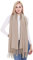 vimate Kaschmir Warm Schal, Winter Warm Solid Beige Pashmina Kaschmir Schals und Wraps für Damen/Damen (DE-Khika)