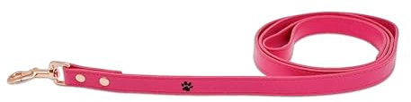 Rosa Leder Hundeleine - Leine Für Hunde Aus Leder - Pretty Pink - Paw My God!