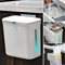 SENENQU Cubo de basura colgante con tapa, 12 l, pequeño cubo de basura colgante para cocina, cubo de basura para cocina, cubo de basura colgante para colgar, cubo de basura para pared, para
