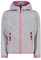 CMP ERROR:#N/A Kinder-knit-tech-jacke Knit-Tech Kinder Jacke Mit Fester Kapuze, Silber-Rosa Fluo, 152 EU