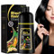 Champú para cabello negro instantáneo,Champú para teñir el cabello gris,Champú para teñir el cabello negro natural 3 en 1 para hombres y mujeres (Natural Black)