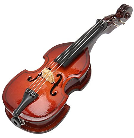 Miniatur Kontrabass Brosche, Musikinstrument Brosche, tragbar, lebensecht für Musiker für Partys
