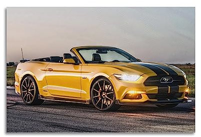 DIMAO Super Auto-Poster für Ford Mustang GT Rennauto, Sportwagen, dekorative Leinwand, Wand- und Kunstbild, 30 x 45 cm