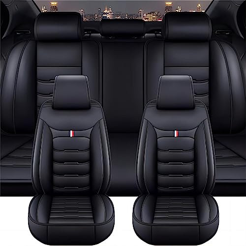 XENITE Autositzbezüge für Ford C-Max 2010-2015 2016 2017 2018 2019, Custom Car Seat Cover Sets Full Set Sitzbezüge Sitzbezug Auto Zubehör Innenraum,Black