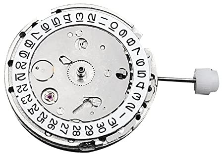 Axaooqeld Uhrwerk DG2813 Mechanisches Automatikwerk Weißes Kalenderdatum Ersatzwerk Miyota 8215 821A