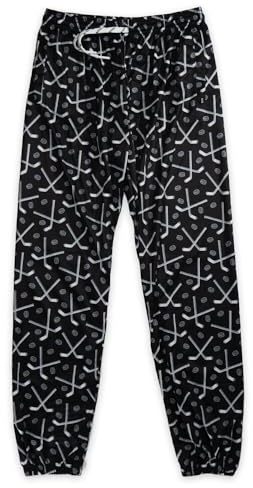 ChalkTalkSPORTS Hockey Lounge Pants | Sticks & Pucks | Youth Large