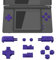 eXtremeRate Ersatz Tasten Set für Nintendo DS Lite NDSL, Custom D-Pad ABXY Start Select R L Power Volume Knöpfe für Nintendo DS Lite Handheld Konsole(Lila)-Console Nicht enthalten