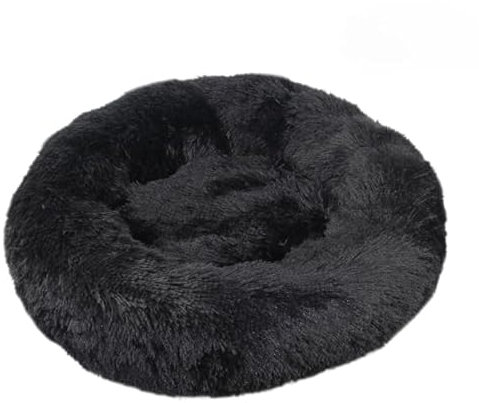 SWZEC wahre katzenliebe Kuscheliges Katzenbett Wolke 7- das Original (60CM,Schwarz)