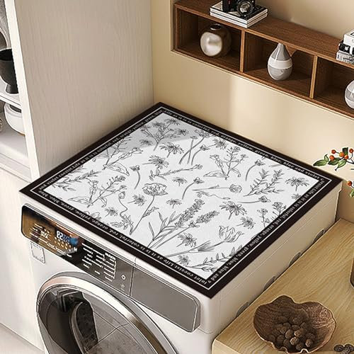 RobustWeg Tapis Lave Linge,Dessus Machine à Laver,la Surface Lisser et imperméable du Tapis Le Rend Facile à Nettoyer,protège Votre Machine à Laver et Votre sèche-Linge des Rayures et de la poussière