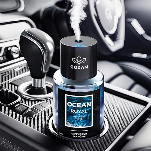 Diffuseur Desodorisant 100% Automatique & Intelligent avec Puce IA Intégrée GOZAM - Senteur Luxueuse Océan Royal - Désodorisant Auto & Maison Longue Durée - 160 ml