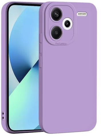 JIAFEI Cover Custodia per Xiaomi Redmi Note 13 PRO Plus 5G (PRO+), Sottile e Morbida in Silicone TPU per Una Protezione Antiurto e Anti-graffio Efficace - Viola