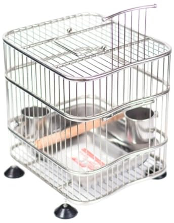 GOOPEEG Vogelkäfig im Freien, 1 Stücke Schmiedeeisen Vogelkäfige Tragbare Metall Vogelkäfig Vogel Haus Träger Für Outdoor Balkon Vogelvoliere Vogelkäfig Voliere