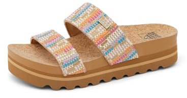Reef Sandalia de moda Cushion Vista Hi Platform para mujer, Tejido playero, 36 EU