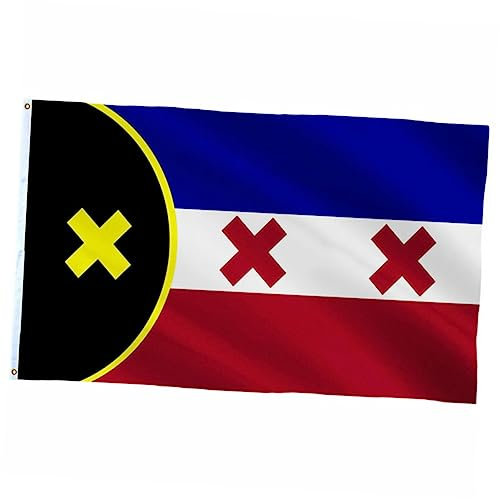 KONTONTY Lebendige Farbe L Manburg Flagge 3x5ft Polyester Hängende Flagge für Bar Dekorationen