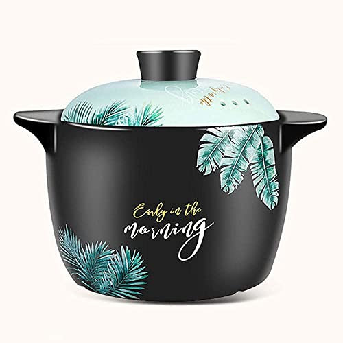GJMASFDE Casseruola in Terracotta Casseruola in Ceramica Pentola in Argilla Il Fondo della Padella è Piatto Resistente al Calore Antiscivolo Facile da Pulire.-4.5L 4.5L