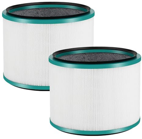 Ersatzfilter für Dyson Pure Cool DP01 DP02 DP03 | Glasfaser Aktivkohle HEPA Filter kompatibel mit Dyson Hot Link HP00 HP01 HP02 HP03 Luftreiniger | 2 Stück, Ersatzteile 967449-04