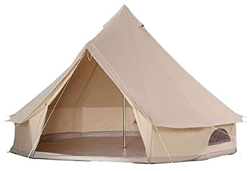 Deluxe 3m/4m Baumwolle Canvas Yurt Bell Zelt mit 4 Fenstern ideal für Camping Wandern und Festivals