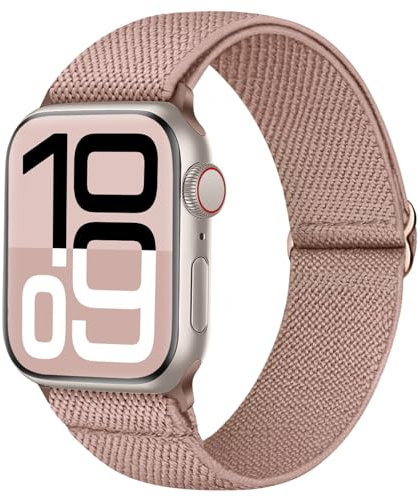 Raradev Water-Resistant Elastic Band Compatible for Apple Watch Straps 42mm/46mm/45mm/44mm/49mm/41mm/40mm/38mm Women Men, Stretch Sweatproof Strap for iWatch SE3/Series 11/10/9/8/7/6/5/4/3/2/1