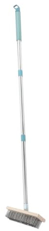 Cabilock Brosse De Nettoyage De Sol Longue De Brosse Rigide Acier Inoxydable Pour Sols Accessoire De Nettoyage Pour Garage Et Patio Pour Taches Tenaces