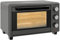 HOMCOM Mini-four 21L 1400W 60 min minuterie, petit four avec température réglable de 100 °C à 230 °C Temps de cuisson, mini-four avec plaque de cuisson, support en fil métallique, four de table en