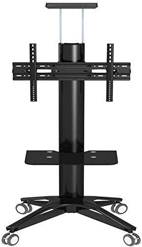 DRFGNF Support de Table Universel pour téléviseur, Support de Sol Mobile pour téléviseur avec Plateau, Support inclinable et pivotant pour téléviseur de 32 à 70 Pouces, supporte jusqu'à 80 kg (coul