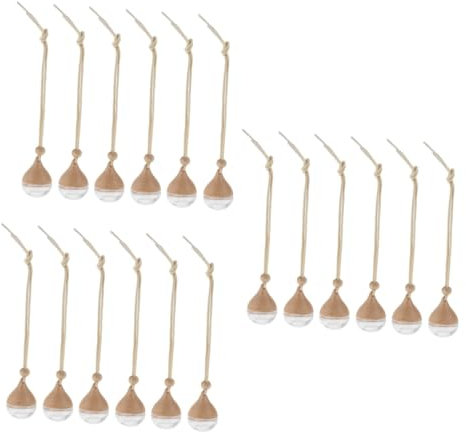 Zerodeko 3 Sätze Aromatherapie-Flaschen Verzierungen Duft Diffusor Diffusoren Zitrone Aromazerstäuber Öldiffusor Flüssig Sprühen Diffusor Für Ätherische Öle Im Auto Hängend Glas 6 Stück * 3