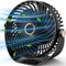 Nextronix Mini Table Desk Fan - 5 Speeds Strong Airflow USB Charging Desktop Cooling Fan, 360° Rotatable Head, Black, One Size