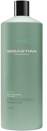 Sebastian Professional Volupt Max Volumizing Shampoo – Professionelles Volumenshampoo für feines Haar – verleiht schwereloses Volumen, seidigen Glanz & spürbare Fülle – 1 L