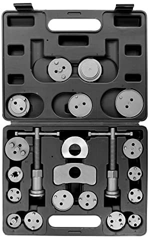 ENVA MADE FOR QUALITY Universal Bremskolbenrücksteller Set 21-TLG Bremskolben Rückstellwerkzeug Bremskolbenrückstellsatz hochwertiges Bremswerkzeug