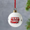 Victoria Eggs London Bus Christmas Ornaments | Fine Bone China Christmas Baubles & Christmas Decorations | London Souvenirs Gifts & London Gifts | Christmas Decorations For Tree | Christmas Decor