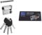 Tesa Assa Abloy, MK153010N, Hochsicherheitszylinder, TK100, Doppelkupplung, kurze Elfenbeine, Schlüssel - Schlüssel, vernickelt, 30 x 10 mm
