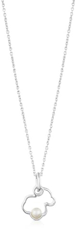 TOUS Halskette aus Sterlingsilber für Damen, 1,6 cm, 45 cm lang, klassisch und vielseitig, Kollektion Silhouette