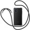 Handykette Hülle für Samsung Galaxy A51, Necklace Hülle mit Kordel Transparent Silikon Handyhülle mit Kordel zum Umhängen Schutzhülle mit Band in Schwarz