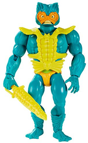 Masters of the Universe GRX01 - Origins Mer-Man Actionfigur, ca. 14 cm große Actionfigur, Figuren zum Spielen und Sammeln, Geschenk für 6- bis 10-Jährige und erwachsene Sammler, Mehrfarbig