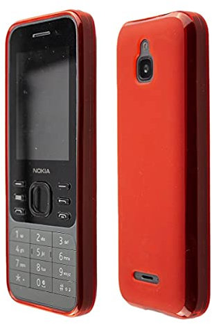 caseroxx Schutzhülle für Nokia 6300 4G in rot – Flexibles TPU-Case aus stoßfestem Gummi, passgenaue Handy-Tasche mit Kantenschutz & rutschfestem Grip