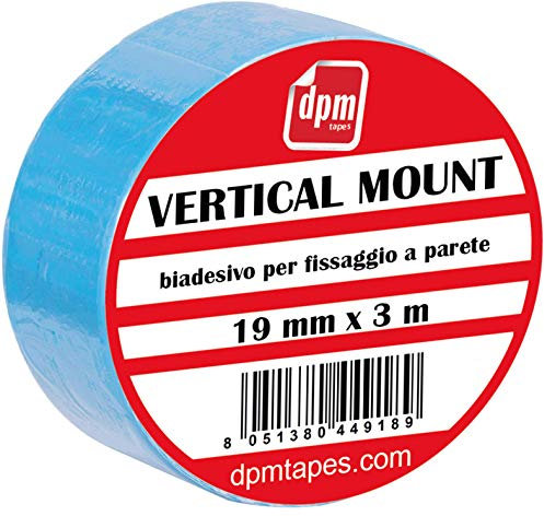Dpm tapes Vertical Mount - Duplocoll 918 - Extrastarker doppelseitiger Kleber für die vertikale Montage - Montage Spiegel (19 mm x 3 m) - 1 Stück