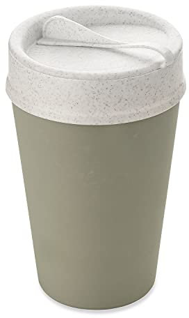 koziol ISO TO GO doppelwandiger Becher mit Deckel 400ml, TO GO Becher, ohne Bambus